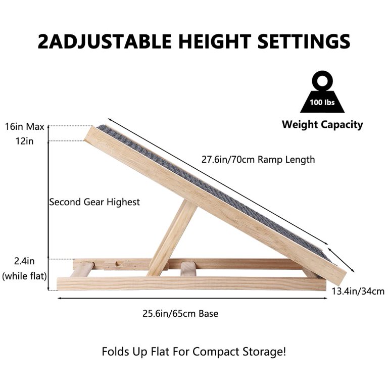 Diy adjustable dog on sale ramp