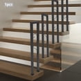 thumbnail image 4 of U-Shaped Stair Handrail - Durable Iron with Stylish Black Finish, Easy Installation, Safe for Seniors & Kids, Modern Home Decor, Indoor & Outdoor Use, 4 of 13