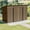 Brown, variant on Uforic Oversized Steel Storage Shed with Ventilation, Lockable Doors, and Sloped Roof for Outdoor, Brown