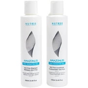 Amazonliss Pro Keratin Anti Frizz Shampoo and Anti Frizz Conditioner Set Of 2 (8.45 fl.oz) - Anti Frizz Action, Ultra Hydration, Detangle, Protect, Deep Conditioning, and Nourishing Hair