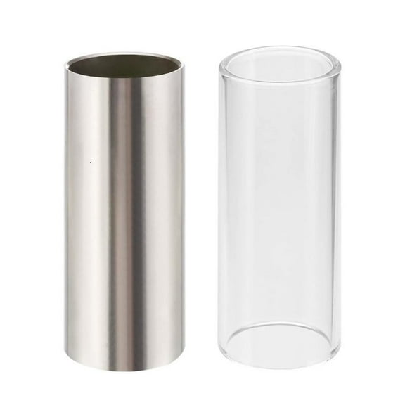 PatungKu Guitar Slide Stainless Guitar Slide Tone Bar for Stringed Instrument Steel Slide