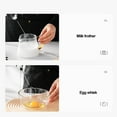thumbnail image 4 of Batidor De Mano, Mezclador De Bebidas, Espumador, Portátil, 3 Velocidades, Sin Esfuerzo, Recargable Por USB, Espumador De Leche Eléctrico De Mano, Ergonómico Para Café, 4 of 7