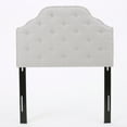 thumbnail image 5 of GDF Studio Gaius Contemporary Fabric Tufted Twin Headboard with Nailhead Trim, Ivory, 5 of 9