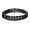 Black Gold-Plated, variant on 925 Sterling Silver Circle Cuban Link Chain Bracelet for Men 8 Inch