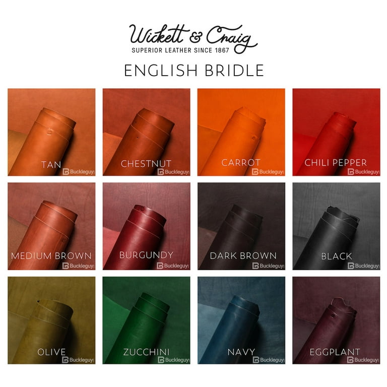 Chestnut English Bridle Leather Straps