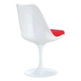 thumbnail image 3 of Heavenly White Tulip Armless Chair with Cushion, 3 of 4