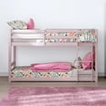 thumbnail image 3 of Living Essentials by Hillsdale Campbell Wood Twin over Twin Floor Bunk Bed, Light Pink, 3 of 13