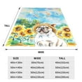 thumbnail image 3 of Fuzoiu French Bulldog Sunflowers Bubbles Print Ultra-Soft Micro Fleece Blanket,All Seasons Flannel Throw, Lightweight Blanket for Bed, Sofa, Couch, Movie Night, Camping, and Travel-60"x50", 3 of 7