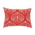 thumbnail image 1 of Simply Daisy, 14" x 20" Veranda Orange Abstract Decorative Outdoor Pillow, 1 of 1