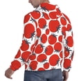 thumbnail image 6 of Fotbe Men's Hoodie with Hand Drawn Tomatoes Pattern - Kangaroo Pocket Pullover Hooded Sweatshirt, Perfect for Daily Wear, Travel, and Home-Small, 6 of 7