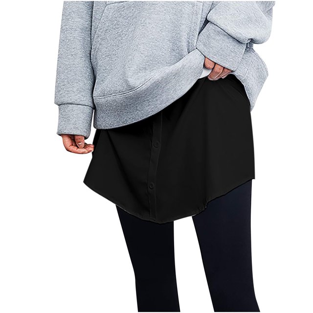 Extensor de camisa transparente con capas escalonadas para mujer, media falda de talla grande Wmkox8yi FGJ1363