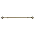 thumbnail image 2 of PowerSellerUSA Decorative Telescopic Metal Curtain Rod, 48 to 86 Inches Contemporary Round PVC Finials, Ultra Durable Brackets 3/4 Inch Diameter Drapery Rod for Window Treatment, Gold-Spherical, 2 of 2