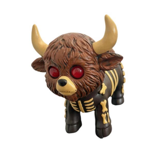 Estatua de vaca de las Highlands, regalo para amantes de los terneros, pieza decorativa coleccionable de resina para Halloween Vaca de Halloween