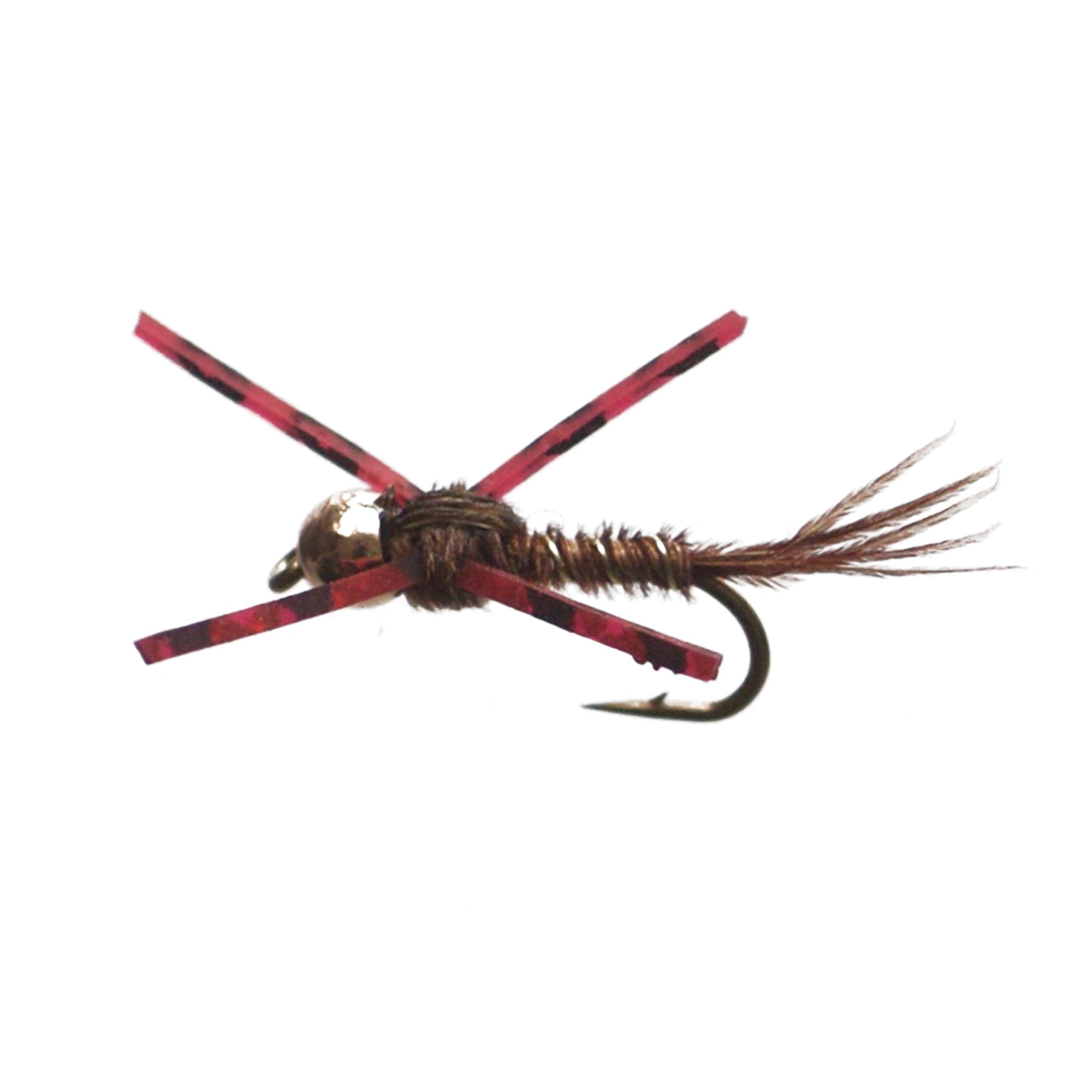 (2 pack) Cortland Fairplay Rubber Legs Nymph Fly Assortment, Size 12, 4 Pack, 709461