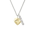 thumbnail image 2 of Delight Jewelry Goldtone Baby Feet Heart Locket Silvertone Hope Anchors the Soul Bar Charm Necklace, 23", 2 of 4
