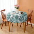 thumbnail image 3 of Round Tablecloth 60 Inch Daisy Floral Table Cover Wrinkle Free Easy Clean Dining Kitchen, 3 of 5