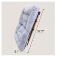 thumbnail image 6 of Comfy Saucer Chair for Adults, Soft Faux Fur Folding Lounge Chair for Bedroom Living Room Dorm Rooms Flexible Reading Chair for Teens Kids, X-Large Foldable Chair (Faux Fur-Lavender), 6 of 6