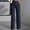 Dark Blue women high waisted wide leg pants a1, variant on sdhkgrrt Women's High Waisted Wide Leg Trousers with Pockets Striped Business Casual Dressy Pants Lounge Office Wear Loose Palazzo Pant Fall Fashion Outfits, Khaki XS