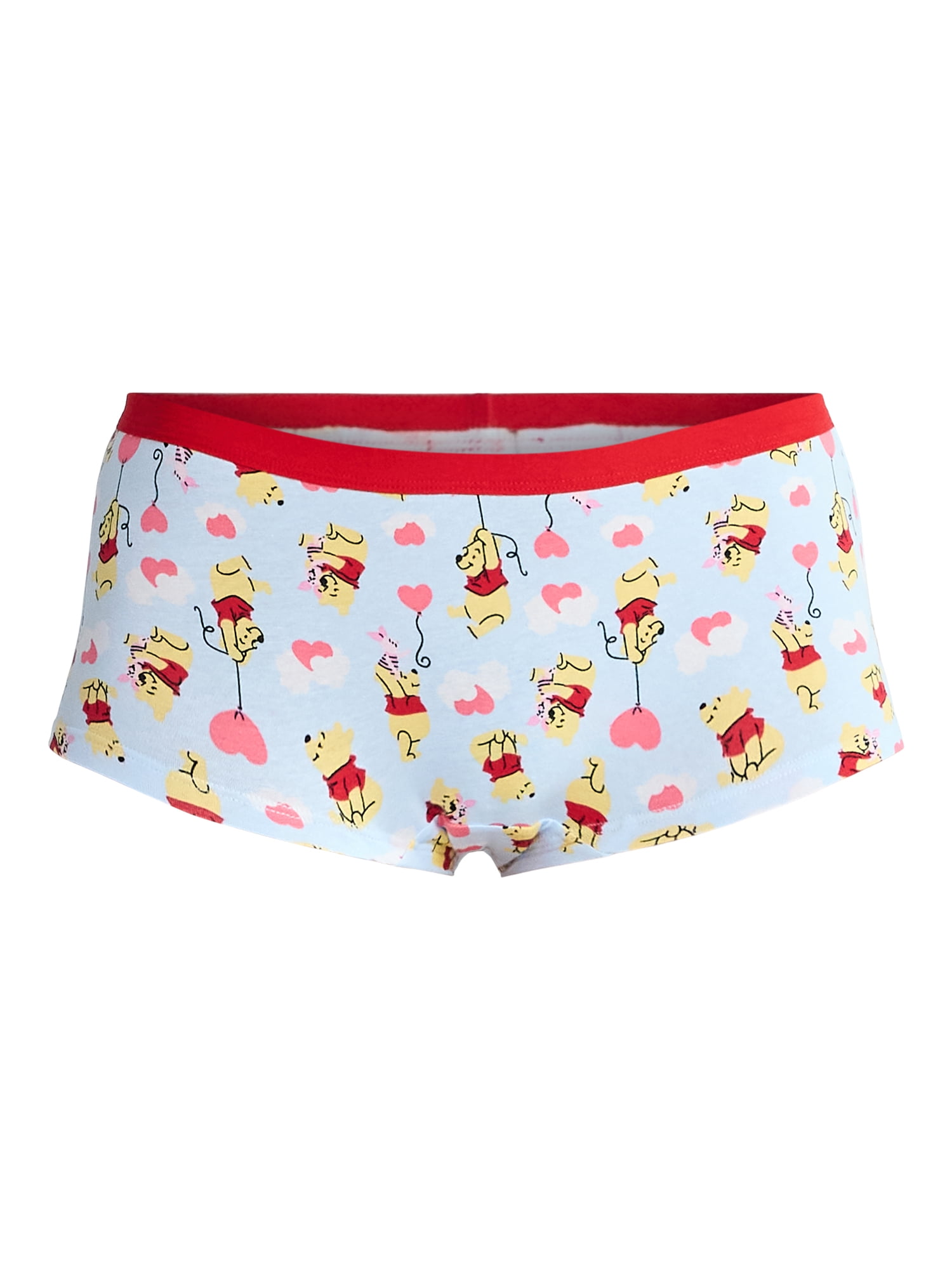 Disney Winnie the Pooh Women's Boyshort Panties, 3-Pack, Sizes S-XXL