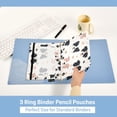 thumbnail image 5 of 2 Pack Flip Folders with Clear PVC Window Binder Pouches 3-Ring Binder Organizer for Office & Home Dog Head and Paw Prints, 5 of 6