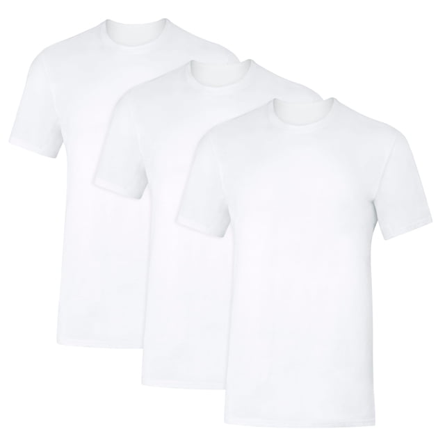 Remera Hanes para Hombre, Camiseta Interior Antitranspirante, Paquete de 3, Blanca