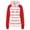 Red, variant on AOOCHASLIY Ladies Coat Clothes Women Fashion Casual Stripe Print Zipper Long Sleeve Pocket Loose Coat