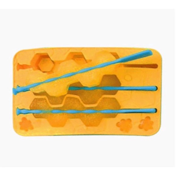 2 piezas de molde de helado de haws confitados, molde artístico de silicona for prensar, molde casero DIY de fácil liberación, bandeja de hielo creativa for niños lindos