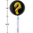 thumbnail image 5 of Gender Reveal Black Latex Balloon 36" by Way to Celebrate, 5 of 7