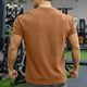 thumbnail image 4 of pstuiky camisetas de hombre, Blusas casuales de verano para hombre, de manga corta, color liso, con cuello en V, holgadas y elásticas, para fitness ropa de hombre xl, 4 of 5