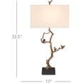 thumbnail image 2 of Antique Brass Black Shadows Table Lamp, 2 of 5