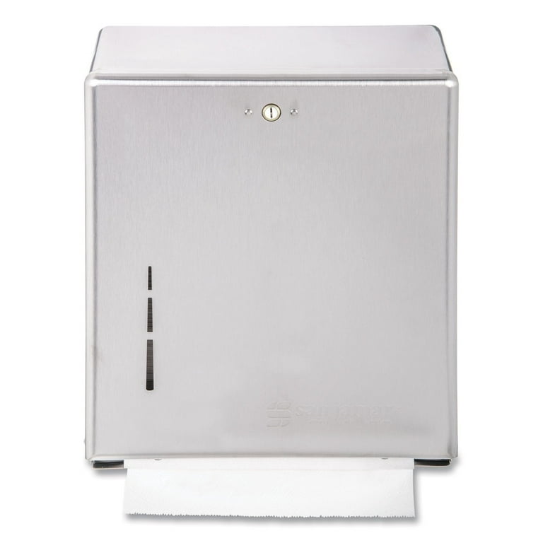 C-Fold/Multifold Towel Dispenser, 11.38 x 4 x 14.75, Stainless Steel C-Fold/Multifold Towel Dispenser, 11.38 x 4 x 14.75, Stainless Steel