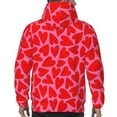thumbnail image 7 of Haiem Love Heart Patterned Men's Hoodie with Kangaroo Pocket - Ideal Pullover Sweatshirt for Daily Wear, Travel, and Home-X-Large, 7 of 7