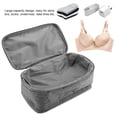 thumbnail image 3 of Uadme Bolsa De Almacenamiento De Viaje,Organizador De Almacenamiento De Viaje Portátil,Ropa Interior Impermeable,Bolsa Para Calcetines,Funda USB Para Viaje De Negocios(Gris), 3 of 5