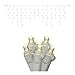 thumbnail image 3 of Vickerman 70 Warm White Wide Angle LED Icicle Light on White Wire 9' Christmas Light Strand -X6W3301CSA, 3 of 3