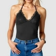 thumbnail image 2 of Beach Vacation Clothes for Women Chest Top Women Cropped Athletic Tops for Compression Womens Shirt Compression Tops Cropped Camisole Casual Tie Bra Top Camisole Workout Bra Bodysuit Crop Black L, 2 of 4