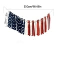 thumbnail image 4 of YYV Gifts Red White And Blue Cascade Streamer Long Plastic Ribbon Party Garland For Porch Ceiling And Photo Backdrop Weather-Resistant Patriotic Decoration For Independence Day Celebrations, 4 of 7