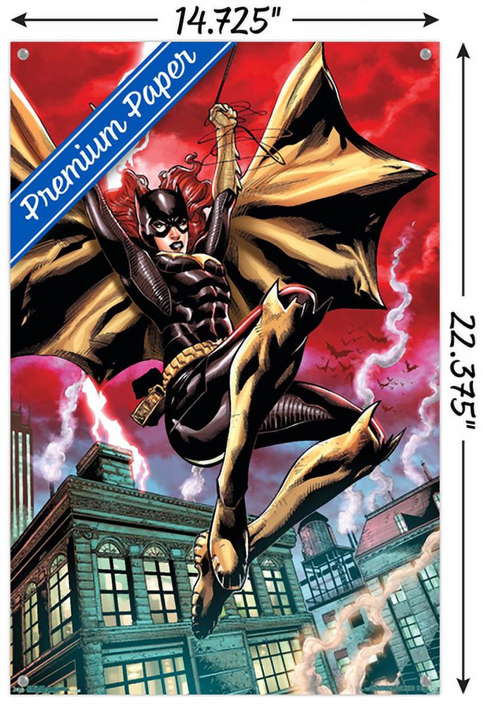 DC Comics - Batgirl - Action Wall Poster with Push Pins, 14.725" x 22.375"