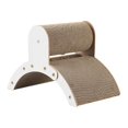 thumbnail image 1 of Arch Bridge Cat Scratcher Board Corrugated Stable Recyclable Cat Scratcher Board White Size M, 1 of 8