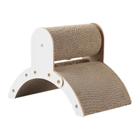 Arch Bridge Cat Scratcher Board Corrugated Stable Recyclable Cat Scratcher Board White Size M