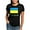 Black, variant on CafePress - Ukrainian Flag And Ukraine Women's Deluxe T Shirt - Womens Tri-blend T-Shirt