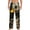 Black, variant on Duck Bones Print Mens Pajama Pants Sleep & Lounge Pants, PJ Bottoms With elastic waistb and Pockets