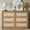 Natural Oak, variant on ARKANTOS 6 Drawer Rattan Dresser, Bohemian Chest of Drawers for Bedroom, Natural Oak
