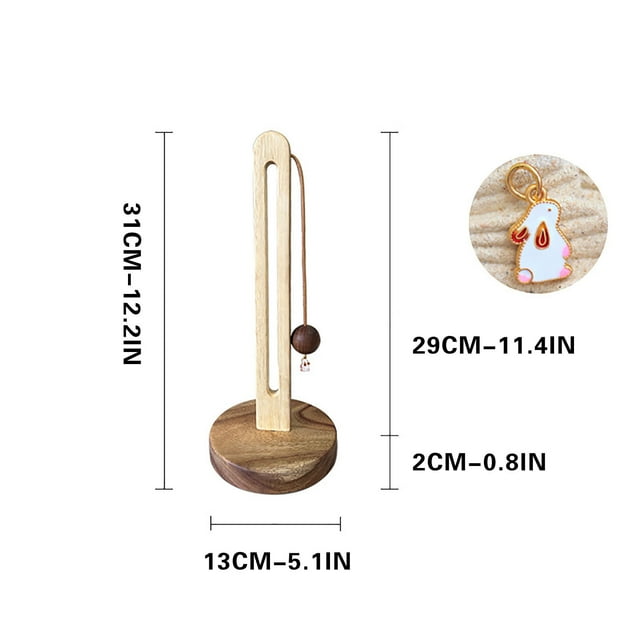 Bdday College Dorm Storage Solid Wood Paper Towel Rack Kitchen Punch Paper Roll Storage Rack Lazy Rag Plastic Wrap Fresh-Keeping Bag Vertical Storage Rack Purse Hook for Car
