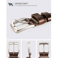 thumbnail image 2 of Leather Belt for Men,100% Italian Full Grain Real Solid Leather, 2 of 6