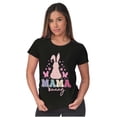 thumbnail image 4 of Cute Easter Mama Bunny Butterflies Womens Slim Fit Graphic Tee Brisco Brands S, 4 of 5