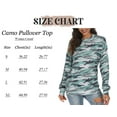 thumbnail image 6 of Women Casual Sweatshirts Fall Loose Lightweight Camouflage Long Sleeves Tops Cute Camo Crewneck Pullover green L, 6 of 6