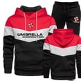 thumbnail image 3 of Conjunto deportivo informal para hombre, otoño e invierno, 2023, sudaderas con capucha y pantalones deportivos, chándal de manga larga con capucha de alta calidad, conjunto de 2 piezas para gimnasio, 3 of 3