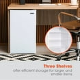 thumbnail image 4 of MAGIC CHEF 4.4-cu. ft. Mini Refrigerator with Freezer Compartment in White, HMR440WE, 4 of 18