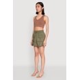 thumbnail image 3 of Womens Toggle Drawstring Mini Cargo Skirt, 3 of 5