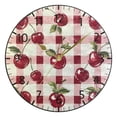 thumbnail image 5 of YAZAOO Decorative Wall Clock Size：25cm Cherry Delight Design Pattern Clock, 5 of 10